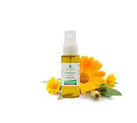 Florabiol - Huile végétale de Calendula BIO - 50 ml | Macération Longue - Apaise, Nourrit & Assouplit - Peaux Délicates, Tiraillées et Irritées - Idéale pour les Soins Maison