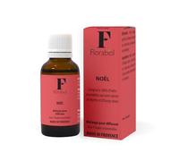 FLORABIOL | Huiles essentielles à diffuser | Noël | Parfum d'épices | Cèdre, Cardamome, Poivre noir, Clou de girofle, Myrrhe| 100% naturel | Sans Alcool | Fabriqué en France | 30ml
