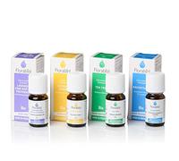 Florabiol | Pack Huiles Essentielles BIO | Citron Jaune - Lavande Fine - Ravintsara - Tea Tree | Aromathérapie et Diffuseur | Indispensable | 100% Pure et Naturelle| Fabrication Française | 4 x 10 ml