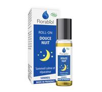 FLORABIOL - ROLL ON DOUCE NUIT - CERTIFIE BIO - 10 ML - FORMULE 100% NATURELLE - 5 HUILES ESSENTIELLES -ACTION RAPIDE - DES 3 ANS - SOMMEIL RÉPARATEUR- FABRIQUÉ EN FRANCE