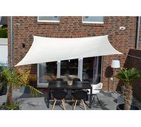 Floracord 06-77-07-38 vierecksonnensegel avec Protection Contre la Pluie 2,5 x 3 m Accessoires Inclus avec Sangles permanente, Ivoire