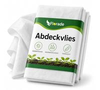 Florade® Toile de recouvrement | Stabilisée aux UV, respirante, résistante aux intempéries | Ratios climatiques parfaits | 19 g/m² | Largeur : 1,6 m / Densité : 19 g/m² / Longueur : 50 m