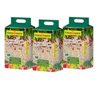 Floragard - 3x20L - Paillis pour Fraises et Légumes, Paillis Durable à Base de Miscanthus, sans Pesticides, Réduction des Mauvaises Herbes et Utilisable pour Le Jardin et Les Petits Animaux