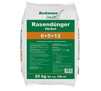 Floragard Beckmann Profi Engrais pour Gazon 6 + 5 + 12 en Automne 25 kg
