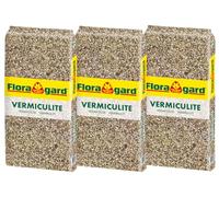 Floragard Vermiculite 1-2 mm, Amélioration Tout-en-Un pour Votre Jardin - 3x5l