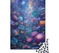 Floraison éternelle Puzzles en Bois 1000 Pièces Adultes Jeux ÉduChatifs Family Games Décoration Intérieure Cadeaux d'anniversaire pour Relaxation Et Sagesse 1000pcs (75x50cm)