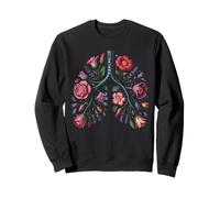 Floraison respiratoire des poumons Floraux Sweatshirt
