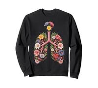 Floraison respiratoire des poumons Floraux Sweatshirt