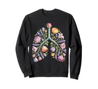 Floraison respiratoire des poumons Floraux Sweatshirt