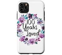 Floral 100 Years Old 100th Birthday Women's 100 Years Loved Coque pour iPhone 11 Pro Max