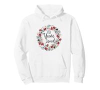 Floral 101 Year Old 101th Birthday Men Women 101 Years Loved Sweat à Capuche