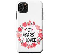 Floral 101 Years Loved Women 101 Years Old Cool 101th B-Day Coque pour iPhone 11 Pro Max