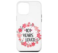 Floral 101 Years Loved Women 101 Years Old Cool 101th B-Day Coque pour iPhone 12 Pro Max