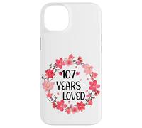 Floral 107 Years Loved Women 107 Years Old Cool 107th B-Day Coque pour iPhone 14 Plus