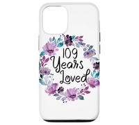 Floral 109 Years Old 109th Birthday Women's 109 Years Loved Coque pour iPhone 12/12 Pro