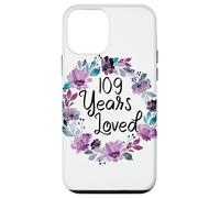 Floral 109 Years Old 109th Birthday Women's 109 Years Loved Coque pour iPhone 12 Mini