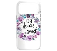 Floral 109 Years Old 109th Birthday Women's 109 Years Loved Coque pour iPhone 17 Pro Max