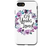 Floral 109 Years Old 109th Birthday Women's 109 Years Loved Coque pour iPhone SE (2020) / 7/8