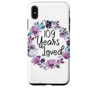 Floral 109 Years Old 109th Birthday Women's 109 Years Loved Coque pour iPhone XS Max