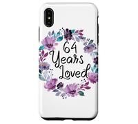 Floral 64 Years Old 64th Birthday Women's 64 Years Loved Coque pour iPhone XS Max