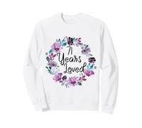 Floral 71 Years Old 71th Birthday Women's 71 Years Loved Sweatshirt