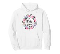 Floral 75 Year Old 75th Birthday Men Women 75 Years Loved Sweat à Capuche