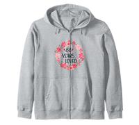 Floral 88 Years Loved Women 88 Years Old Cool 88th Birthday Sweat à Capuche