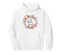 Floral 90 Year Old 90th Birthday Men Women 90 Years Loved Sweat à Capuche
