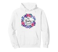Floral 90 Year Old 90th Birthday Women Funny 90 Years Loved Sweat à Capuche