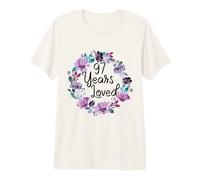 Floral 97 Years Old 97th Birthday Women's 97 Years Loved T-Shirt Haut de Gamme