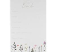 - Floral Advice Cards For The Bride Hen Party Game 10 Pack, À Fleur, Multicoloured, 21 X 14.8 Cm