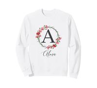 Floral Alma Nom Fleurs Nom Personnalisé Alma Sweatshirt