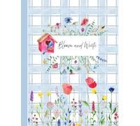 FLORAL AND BIRD HOUSE COMPOSITION NOTEBOOK- 8.5x11 inches, 100 pages: CUTE FLOWERS NOTEBOOK, SCHOOL COMPOSITION BOOK, BIRD NOTEBOOK, JOURNAL