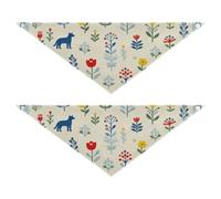 Floral and Pet Good Breathability Lot de 2 décorations pour animaux de compagnie Différentes tailles 63,5 x 22,9 cm 20,3 cm