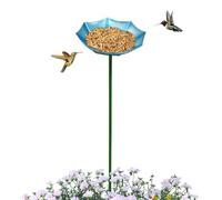 Floral Basin, Raised Drinking Dish, Stable Stake with Holder, Weatherproof Feeding Station Tray, Wildlife Bowl with Rustic Design, Yard Accessory for Lawn Areas