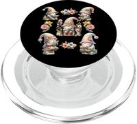 Floral Book Lover Graphic for Women Teacher Reading Gnomes PopSockets PopGrip pour MagSafe