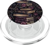 Floral Books Dark Romance Littérature Lover Gothic Rose PopSockets PopGrip pour MagSafe