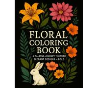 Floral Coloring Book for Adults: 100 Bold & Easy Flower Designs for Relaxation and Stress Relief - Includes Popular Blooms, Mandalas, Botanicals, and Nature Scenes