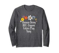 Floral Cool Dit être humain 100 % Les couleurs biologiques peuvent varier Manche Longue