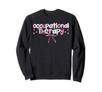 Floral Coquette Bow OT Occupational Therapy Sweatshirt