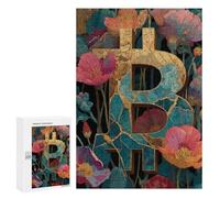 Floral Cracked Artwork Puzzle 1000 Pièces Educa Jouet en Bois Cadeau Unique Décoration Intérieure Jeu Éducatif Challenge Toy Adultes Et Enfants À Partir De 14 Ans 300 PCS
