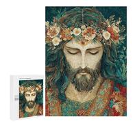 Floral Crowned Serenity Artwork Puzzle 500 Pièces Educa Jouet en Bois Cadeau Unique Décoration Intérieure Jeu Éducatif Challenge Toy Adultes Et Enfants À Partir De 14 Ans 500 PCS