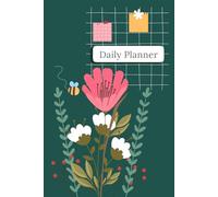 Floral Daily Planner: Undated | Affirmation, Gratitude & To-Do Journal with Doodle Space (6x9, B&W Interior)