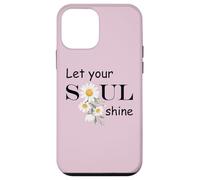 Floral Daisy Flower, Inspirational, Let Your Soul Shine Coque pour iPhone 12 Mini