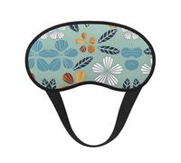 Floral de couleur claire C'est un masque pour les yeux à bord noir. Le masque doux pour les yeux peut améliorer la qualité du sommeil et est adapté pour l'intérieur, l'extérieur et les voyages.
