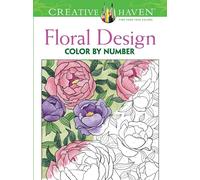 Floral Design Color by Number Adult Coloring Book