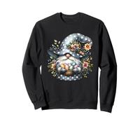 Floral Easter GNOME Flower Graphic Decorative Easter Eggs Sweatshirt