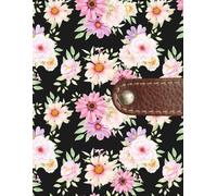 Floral Elegance Sketchbook - Vintage Leather Strap Design: 8.5 x 11 Inch Blank Sketchbook with 200 Pages for Drawing, Journaling & Creative Inspiration