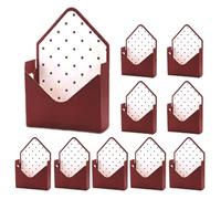 Floral Envelope Set, 10 Foldable Box Set, Decorative Packaging Boxes, Stylish and Practical for Bouquets, Small Presents, or Party Favors, Suitable for Weddings, Birthdays, Graduation, Valentines