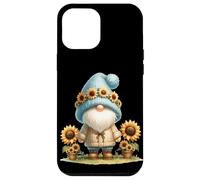 Floral Fall GNOME in Knitted Sweater with Autumn Sunflower Coque pour iPhone 12 Pro Max